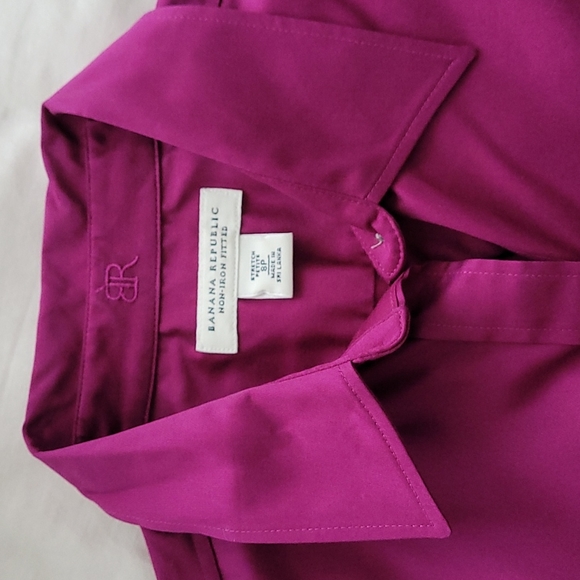 NWOT BR Non-Iron Fitted button down shirt, 8P - Picture 3 of 5